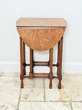 Baker Furniture Two-Tier Round Mahogany Side Table with Caned Lower Shelf — listing 6
