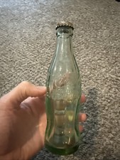 Vintage Coca-Cola Embossed Green Hobbleskirt Contour Bottle — listing 6