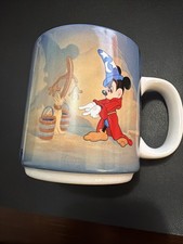 Vintage Disney Fantasia Sorcerer's Apprentice Mickey Mouse Ceramic Mug — listing 6