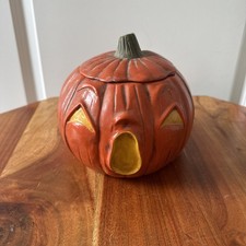 Vintage Embossed Die-Cut Jack-O-Lantern Halloween Pumpkin Wall Decoration Unmarked / Made in USA, listing 3