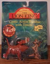 Disney's The Lion King Comic Action Pumbaa with Timon Action Figure Set (Mattel/Arcotoys 1994) — listing 5
