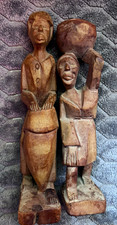 Set of Three Hand-Carved Wooden Relief Figural Panels (Bearded Elders / Saints) — listing 3