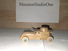 Vintage Die-Cast Red Six-Wheel Armored/Military Truck Toy — listing 2