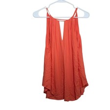 Lush Sleeveless High-Low Tank Top with Sheer Chiffon Back — listing 2