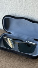 Vintage 1980s White Shield Sunglasses with Slatted Vented Temples, Dark Lens — listing 6
