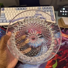 Arcoroc France Diamant Starburst Cut Glass Dessert Bowl 5" — listing 3