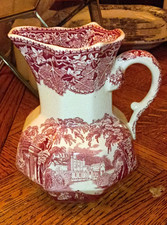 Mason's Patent Ironstone Brown Transferware Pitcher, 8 inch — listing 6