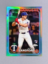 2024 Topps Chrome Wyatt Langford Rookie Cup X-Fractor Refractor, Texas Rangers, listing 4