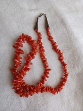 Vintage Branch Coral Necklace with Sterling Silver Navajo Pearl Beads — listing 5