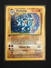 1999 Pokemon Base Set Machamp Holo 1st Edition 8/102 — listing 2
