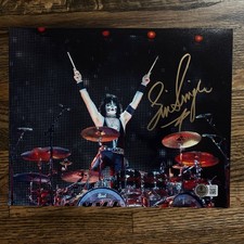 Eric Singer (KISS) Autographed Drumhead, Personalized 'To Joe' — listing 2