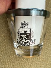 Mid-Century Silver Overlay Ribbed Glass Old Fashioned Rocks Tumblers, Pair — listing 3