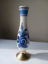 Delft bud Delft Blue Hand-Painted Windmill Bud Vase