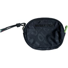 Bimba y Lola Navy Nylon Zip Pouch / Cosmetic Bag with Circular Logo Charm — listing 3