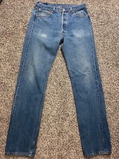 Levi's 501 Original Fit Button-Fly Jeans, Light Wash Blue, W33 L34 — listing 5