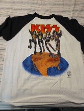 KISS "Alive!" '75 Band Graphic Distressed T-Shirt — listing 4
