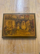 Anton Pieck Framed Color Print - Dutch Village Market Scene with Dog Cart and Fountain — listing 6