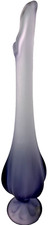 Amethyst Purple Glass Ruffled-Rim Vase, Maker Unknown — listing 3