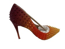 Steve Madden Nude Leather Silver-Spiked Pointed-Toe Stiletto Pumps — listing 5
