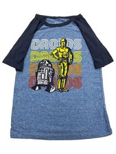 Star Wars Boys' Short-Sleeve Button-Up Chambray Shirt with All-Over Character Print — listing 2