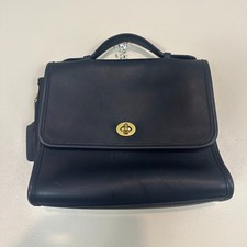 Vintage Black Leather Saddle-Style Flap Shoulder Bag with Gold Chain and Arrow Hardware Yes - a designer name