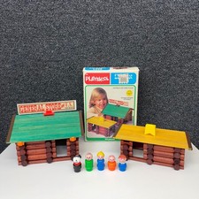 Vintage Playskool Lincoln Logs Set with General Store Building — listing 2