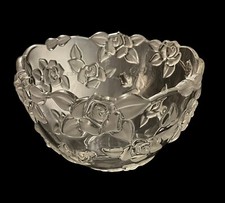 Carmen Satiniert Frosted Crystal Fruit Bowls, Set of 3, Cherry & Blossom Pattern, 5 1/2" - Made in Germany — listing 4
