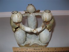 Three Angels Friendship Candle Holder with Glass Votive Cup — listing 5