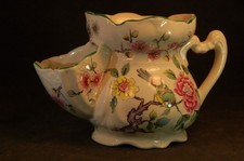 James Kent Old Foley 'Imari' Blue & White Floral and Bird Pitcher / Jug — listing 2
