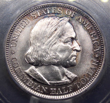 1892-1893 Columbian Exposition Commemorative Half Dollar with Soldered Bail (Mounted as Pendant) — listing 6