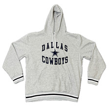 Dallas Cowboys Authentic Apparel Pullover Hoodie Size L Navy Embroidered — listing 4