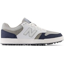 New Balance Golf Spiked Shoes - White/Green with Pink Accents — listing 4
