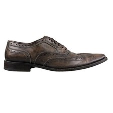 Doucal's Handmade Italian Leather Brogue Oxfords, Brown, EU 43 — listing 2