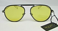 Rag & Bone Aviator Sunglasses with Champagne Crystal Frame and Green Lenses — listing 6