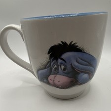 Disney Store Winnie the Pooh & Piglet Blue Winter Coffee Mug "Cold Days Are Made For Warm Friends" — listing 3