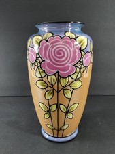 Japanese Lusterware Twin-Handled Vase with Hand-Painted Peonies — listing 4