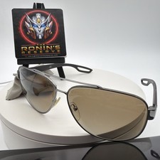 Prada Oversized Acetate Aviator Sunglasses - Black Frame with Brown Gradient Lenses — listing 6