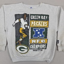 Vintage 1997 Green Bay Packers NFC Champions Starter T-Shirt — listing 6