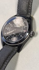 Hamilton Khaki Field Automatic Watch, Black Dial, Brown Leather Strap