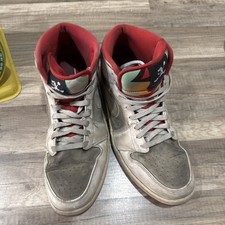 Air Jordan 1 Mid Hare Colorway (White/Light Silver/True Red) — listing 4