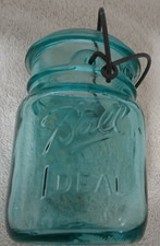 Ball Bicentennial Blue Glass Bail-Wire Canning Jar with Embossed Eagle Seal (1776-1976) — listing 6
