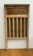National Washboard Co. 'The Brass King Top Notch' Sanitary Front Drain Washboard — listing 6