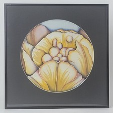 Framed Floral Still Life Watercolor of Parrot Tulips — listing 5