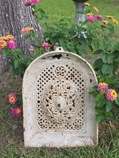 Pair of Antique Cast Iron Wall-Mount Oil Lamp Brackets with Threaded Stems — listing 3
