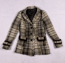 Maurices Women's Tweed Blazer with Frayed Lace Trim, Size M — listing 3