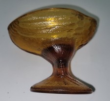 Amber Glass Vessel Base (Bowl or Vase Underside) — listing 3