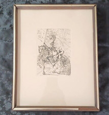Salvador Dalí "El Cid" Etching, Framed with Certificate Only a signature in the plate — listing 4