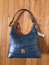 Dooney & Bourke Croco-Embossed Leather Satchel Handbag, listing 6
