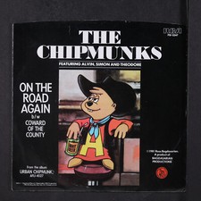 The Chipmunks On The Road Again b/w Coward of the County 45 RPM Picture Sleeve — listing 3