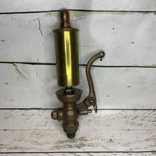Antique Vertical Toy Steam Engine with Brass Whistle and Flywheel — listing 3
